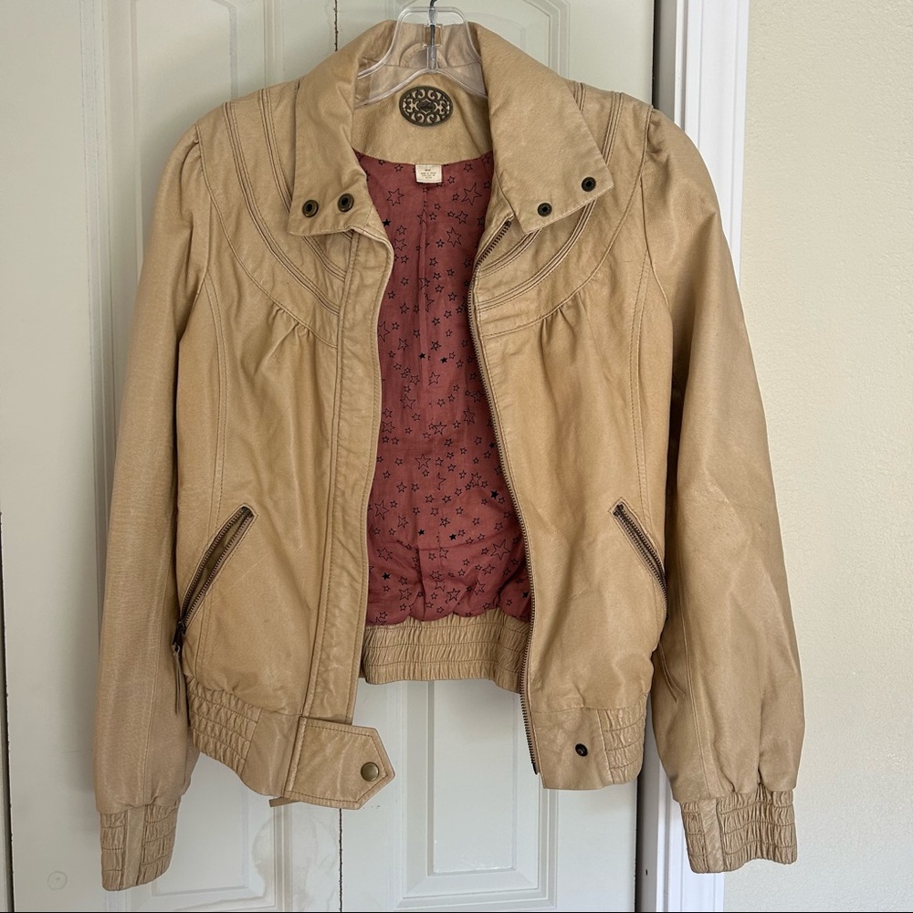 Anthropologie idra Leather Jacket Women’s Size XS